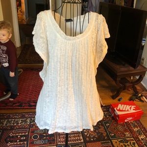 Lace maternity top